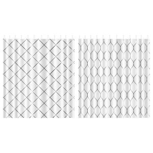 Κουρτίνα Μπάνιου Σε 2 Σχέδια