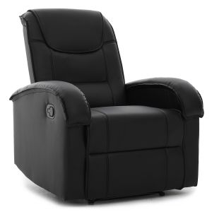 Πολυθρόνα Ανακλινόμενη ArteLibre CELAENO Μαύρο PU 80x96x97cm