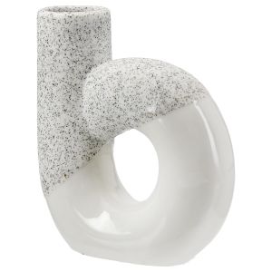 Διάτρητο Βάζο 'Poppy' Κεραμικό Λευκό 5x14x15cm