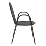 Πολυθρόνα Κήπου ArteLibre SATIS Μαύρο Μέταλλο 54x62x89cm