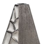 Βάζο Κεραμικό Ασημί χρώμα 21X8X36Cm 21X8X36Cm