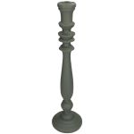 Κηροπήγιο ArteLibre Γκρι Polyresin 12.5x12.5x48cm