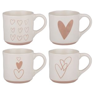 Κούπα 350ml Λευκό/Ροζ Σε 4 Σχέδια