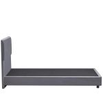 Κρεβάτι Μονό ArteLibre TAMAHAWK Γκρι Ύφασμα Για Στρώμα 90x200cm