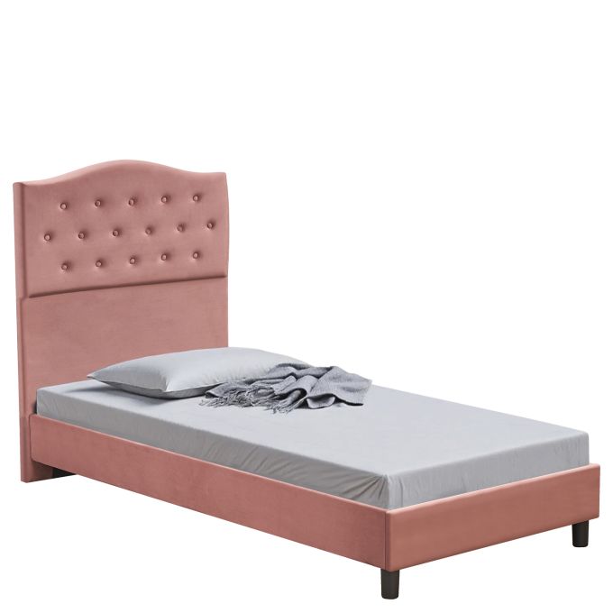 Κρεβάτι Μονό ArteLibre JUNIPER Σάπιο Μήλο Ύφασμα Για Στρώμα 90x200cm