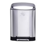 Κάδος Απορριμάτων 6lt Soft Close Ασημί DIRT DEVIL
