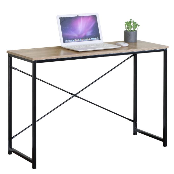 Γραφείο ArteLibre HALDEN Δρυς/Μαύρο Μοριοσανίδα/Μέταλλο 100x40x70cm