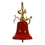 Χριστουγεννιάτικο Κρεμαστό Καμπανάκι Κόκκινο 45cm