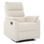 Πολυθρόνα Ανακλινόμενη ArteLibre TALITHA Μπεζ PU 79x97x101cm