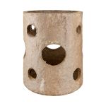 Ανεμοφωτιστικό 'Nordic' Χαρτοπολτός Καφέ 16x16.5x26.5cm