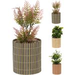 Φυτό Τεχνητό ArteLibre Σε Μπαμπού/PP Γλαστράκι 10x10x26cm Σε 3 Συνδυασμούς