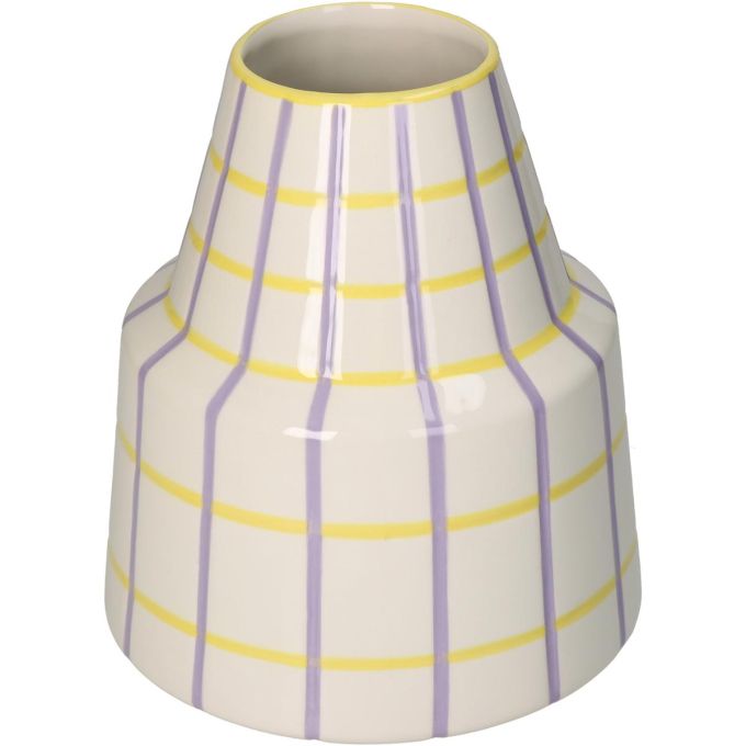 Βάζο ArteLibre Με Ρίγες Πολύχρωμο Δολομίτης 17.2x17.2x20.7cm