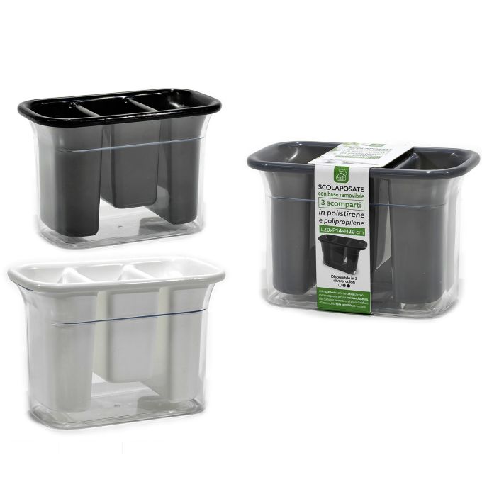 Θήκη Μαχαιροπήρουνων 3 Θέσεων Πλαστικό 20x14x20cm Σε 3 Χρώματα