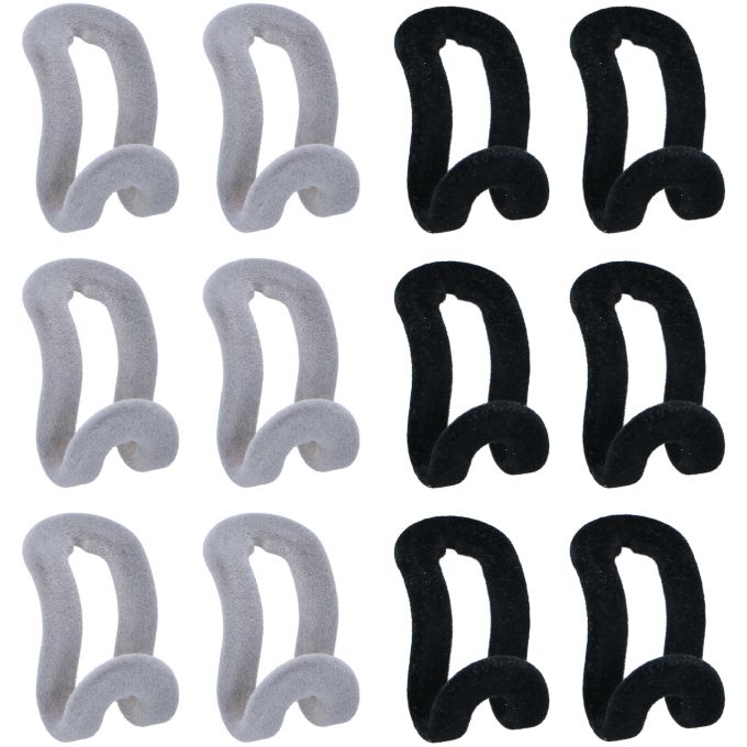 Συνδετήρες Κρεμάστρας Βελούδινοι 6Τμχ 2 Χρώματα ALPINA