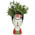 Κασπώ ArteLibre Γυναίκα Με Λουλούδια Πολύχρωμο Δολομίτης 15.6x15.5x19.5cm