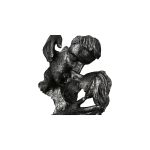 Διακοσμητικό ArteLibre Δύο Πρόσωπα Αντικέ Ασημί Polyresin 12x18.5x28cm