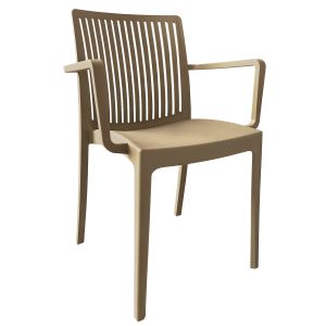 Πολυθρόνα Κήπου ArteLibre BARTS Μπεζ PP 53x55.2x82cm