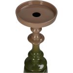 Κηροπήγιο ArteLibre Πράσινο Αλουμίνιο 11x11x30cm