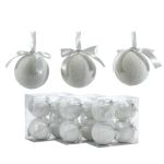 Μπάλα Λευκό Φ10cm Σετ 4Τμχ Σε 3 Σχέδια
