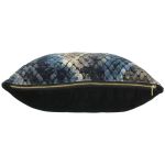 Μαξιλάρι ArteLibre Δέρμα Φιδιού Μπλε Βελούδο 40x60cm