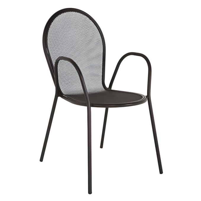Πολυθρόνα Κήπου ArteLibre SATIS Μαύρο Μέταλλο 54x62x89cm