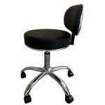 Καρέκλα Εργασίας ArteLibre FIRMEZA Μαύρο/Χρώμιο PU/Μέταλλο 47x47x67/78cm