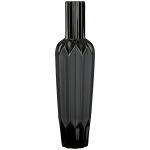 Βάζο Μπουκαλιού Κωνικό Κεραμικό Μαύρο D10X38Cm D10X38Cm