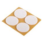 Τσοχάκια Συνθετικά Αυτoκόλλητα Λεία Δάπεδα Λευκό Φ35mm 4Τμχ