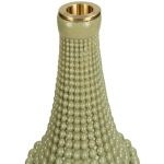 Κηροπήγιο ArteLibre Χάντρες Πράσινο Polyresin 10x10x23.3cm