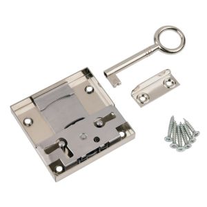 Κλειδαριά Επίπλων Βιδωτή 30mm Νίκελ