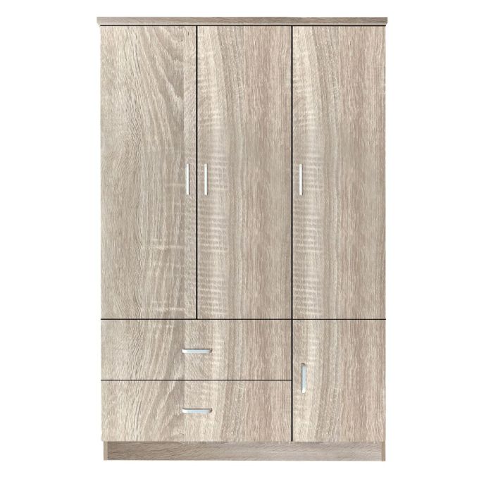 Ντουλάπα ArteLibre TUBEROSA Φυσικό Μοριοσανίδα 120x50x180cm