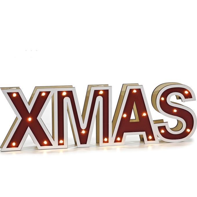 Φωτιζόμενη Χριστουγεννιάτικη Διακόσμηση XMAS 12.5cm