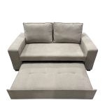 Καναπές Κρεβάτι Διθέσιος ArteLibre AISHA Καφέ Ύφασμα 176x102x91cm