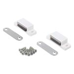 Πιαστράκι Μαγνητικό 6kg Λευκό Πλαστικό Με Σταθερή Βάση