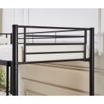 Κουκέτα ArteLibre ELKHORN Μαύρο Για Στρώμα 90x190cm