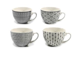 Κούπα 40cl Πορσελάνη New Bone China Σε 4 Σχέδια