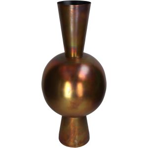 Βάζο ArteLibre Μπρονζέ Μέταλλο 30x30x70cm