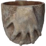 Κασπώ ArteLibre Χέρια Καφέ Τσιμέντο 24.5x17.5x16.5cm