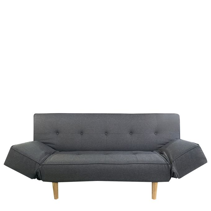 Καναπές Κρεβάτι Τριθέσιος ArteLibre NEREIDA Γκρι Ύφασμα 180x90x80cm
