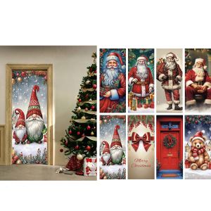 Χριστουγεννιάτικο Κάλυμμα Πόρτας 90x220cm Σε 8 Σχέδια