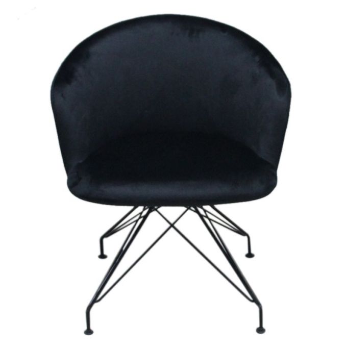 Πολυθρόνα ArteLibre Johan Μαύρο 63.5x51x77cm