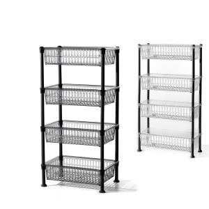 Ραφιέρα πλαστικό 40x30x82cm Σε 2 Σχέδια