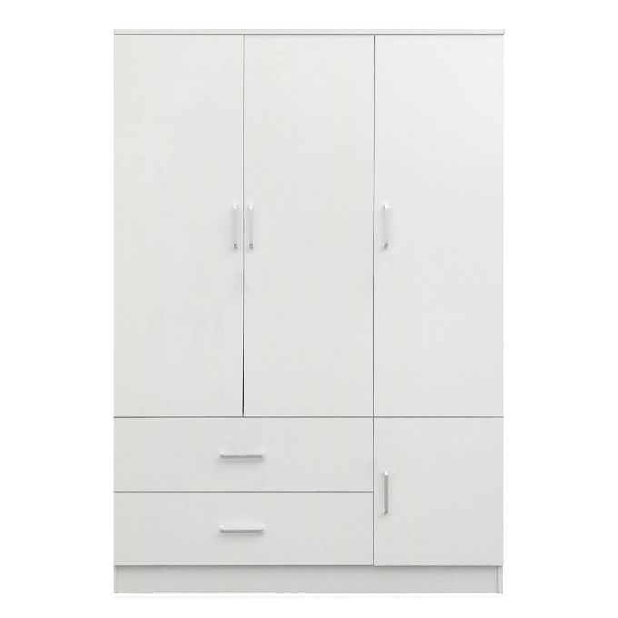 Ντουλάπα ArteLibre TUBEROSA Λευκό Μοριοσανίδα 120x50x180cm