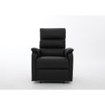 Πολυθρόνα Ανακλινόμενη ArteLibre RIGIL Με Λειτουργία Μασάζ Μαύρο PU 75x87x102cm
