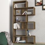 Βιβλιοθήκη ArteLibre ANTIPAROS Σκούρο Καφέ Μοριοσανίδα/Μελαμίνη 92x30x180cm