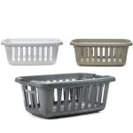 Καλάθι Ρούχων Πλαστικό 54x37x25cm Σε 3 Χρώματα