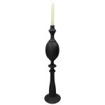 Κηροπήγιο ArteLibre Μαύρο Polyresin 13x13x44cm
