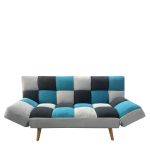 Καναπές Κρεβάτι Τριθέσιος ArteLibre ELVINA Πολύχρωμο Ύφασμα 182x82x88cm
