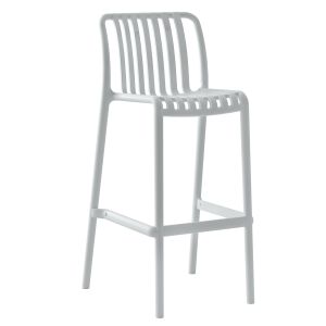 Σκαμπό Bar ArteLibre TAHITI Λευκό PP 47x38x102cm