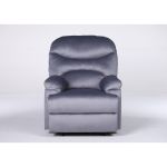 Πολυθρόνα Ανακλινόμενη ArteLibre NASHIRA Γκρι Βελούδο 88x90x99cm